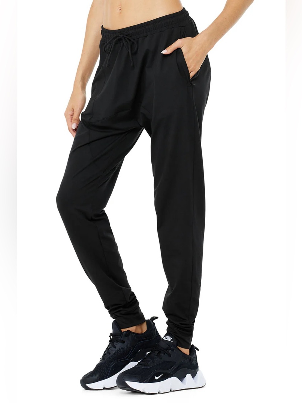 Alo Yoga Women's Conquer Revitalize Pant Black Size Medium Active Loungewear